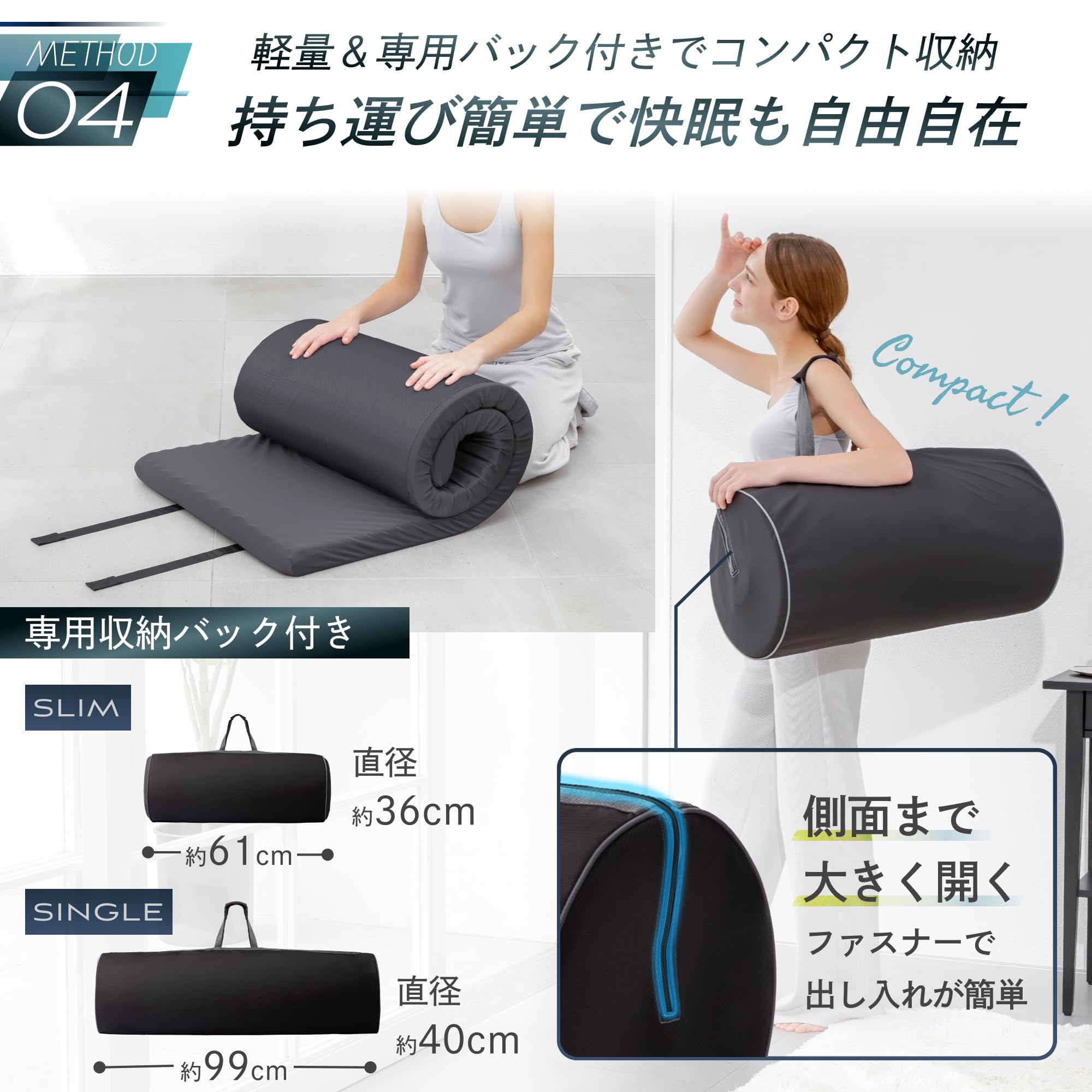 Amazon.co.jp: GOKUMIN マットレス 高反発 260N ごろ寝マット【自宅